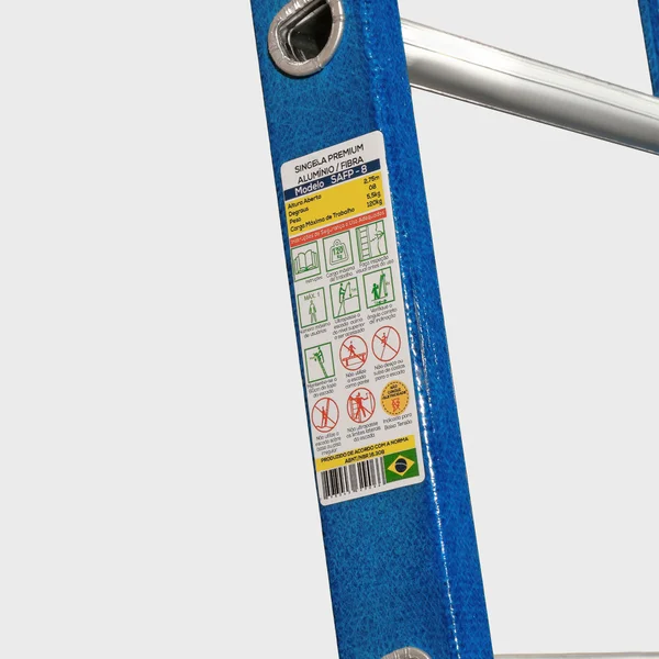 Escada Singela Premium Alumínio/Fibra 2,75M 9 Degraus SAFP8 - WBERTOLO - Imagem 2