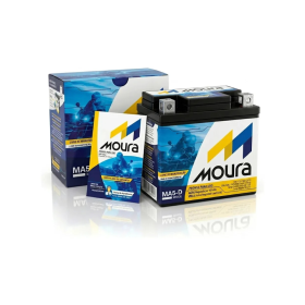 Bateria Moura MA5-D 5 Ah 12V Selada para Honda, Yamaha e Mais