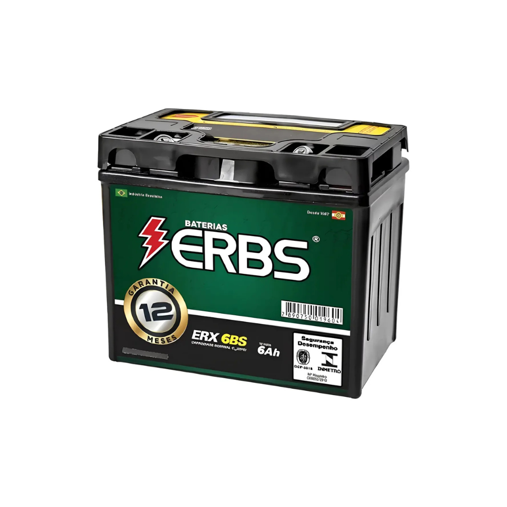 Bateria Moto Erbs Erx-6bs Biz 125es Titan 150 Mix Factor 125