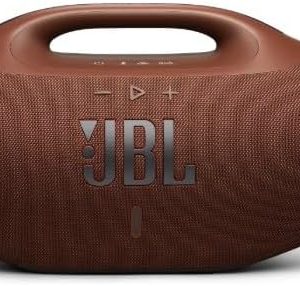 JBL, Caixa de Som, Boombox 4, Bluetooth, Som Pro, AI Sound Boost, Graves Personalizáveis, Bateria de até 34H, IP68, Áudio Lossless Marrom