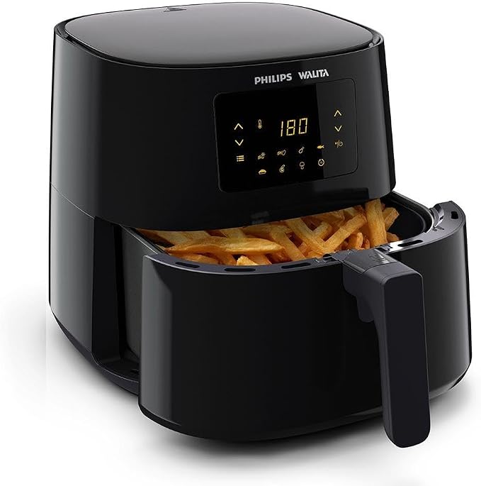 Philips Walita Preta Fritadeira Airfryer Essential XL Digital, 6.2L de capacidade, Garantia internacional de dois anos, 110V, 2000W (RI9270/90), Preto - Imagem 2