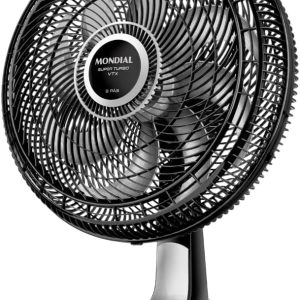MONDIAL Ventilador 40cm Super Turbo 8 Pás, Preto/Prata, 140W, 220V - VTX-40-8P