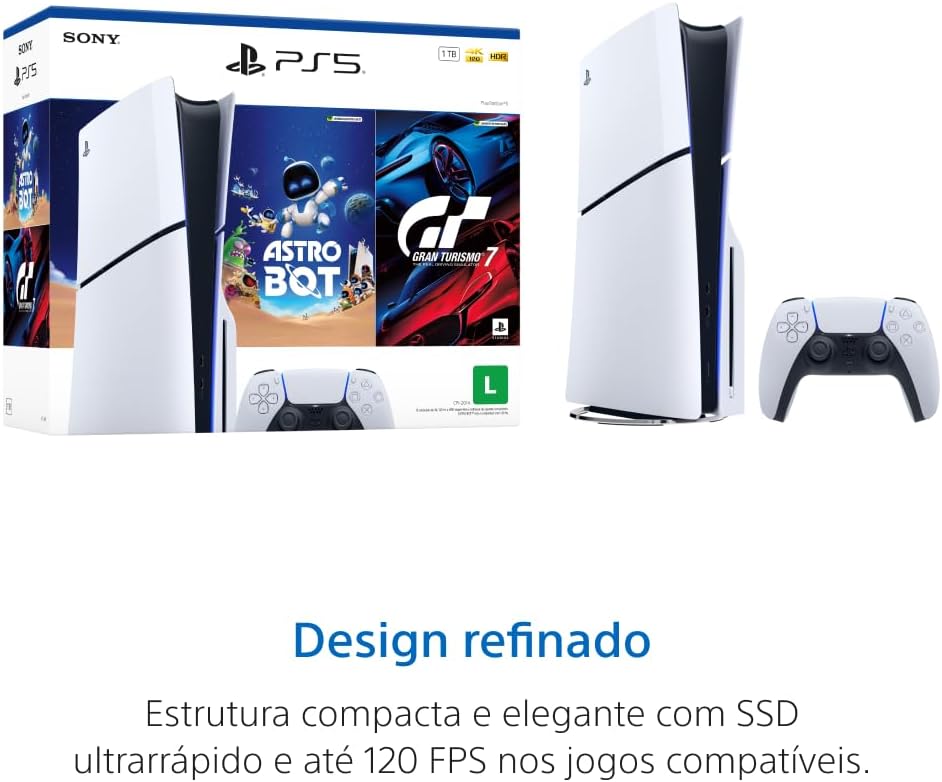 PlayStation®5 Slim Disk 1TB - Pacote ASTRO BOT e Gran Turismo 7 - Imagem 2