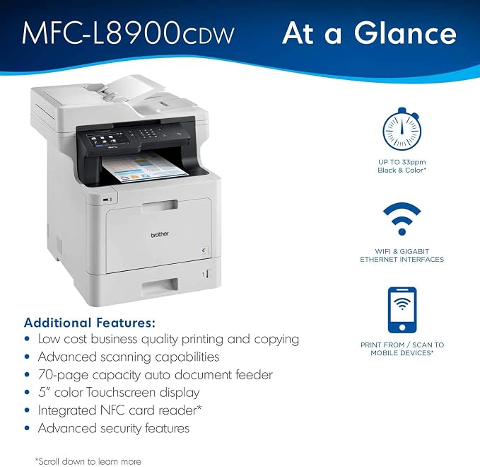 Multifuncional Brother Laser Color - MFCL8900CDW - Imagem 3