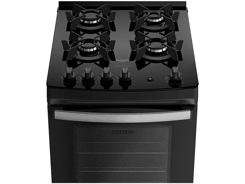 Fogão 4 Bocas Dako Preto Supreme Glass 110/220V - Imagem 4