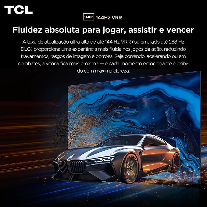 Smart TV TCL 85 Polegadas QLED 4K P8L WiFi Bluetooth Google TV HDR10+ 144 Hz VRR 85P8L - Imagem 6