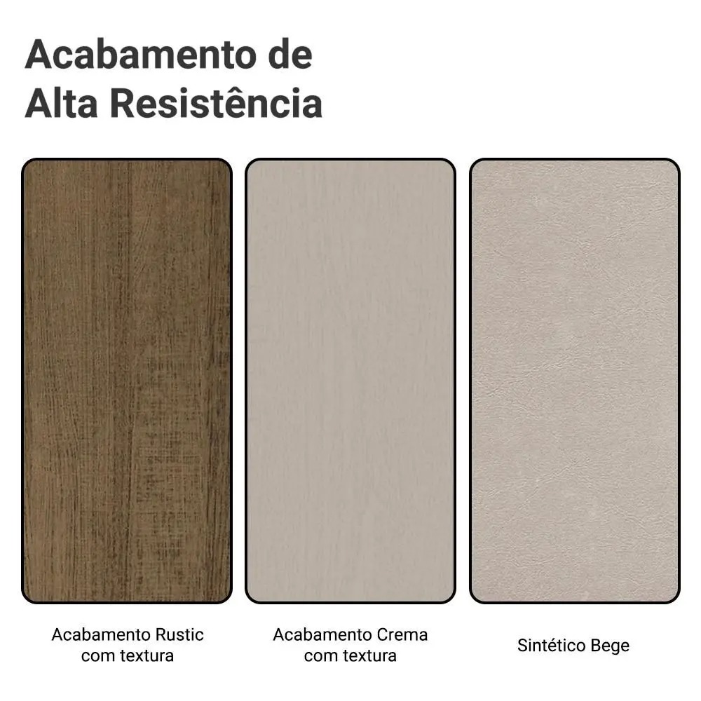 Conjunto Sala de Jantar Madesa Talita Mesa Tampo de Madeira com 4 Cadeiras - Imagem 10
