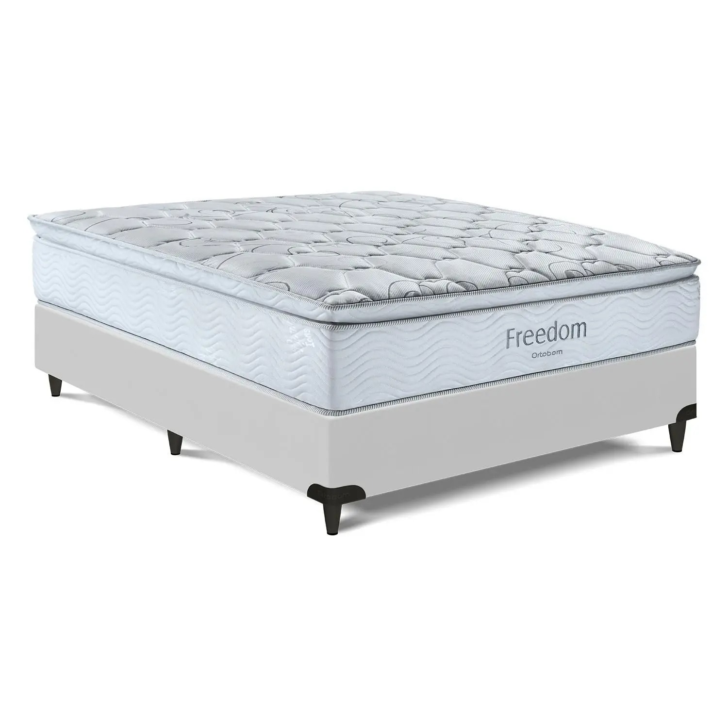 Cama Box e Colchão Freedom - Casal (138x188) - Ortobom - Imagem 8
