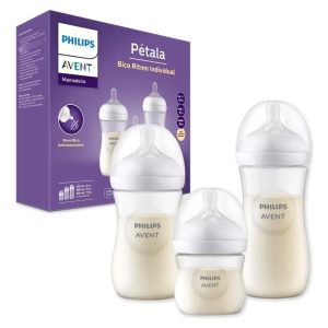 Kit Triplo Mamadeira 0-6 M Philips Avent Pétala 125/260/330Ml